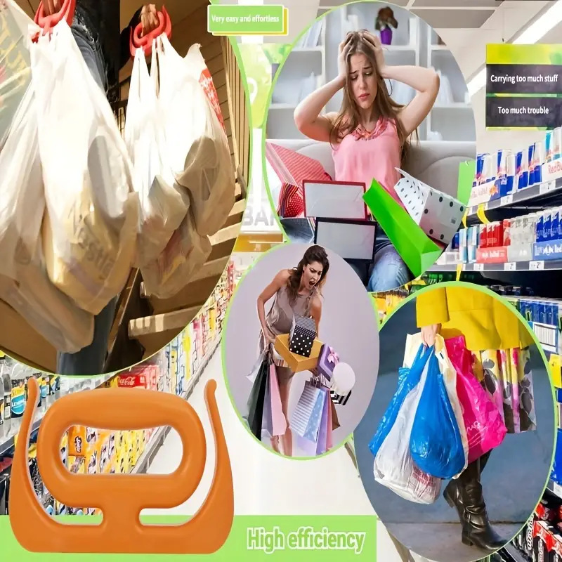 TEMU跨境户外多功能省力提手架杂货袋购物袋支架手柄支架提物器