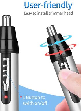 跨境多功能电动鼻毛修剪器USB充电剃毛器剃须刀耳眉毛四合一套装