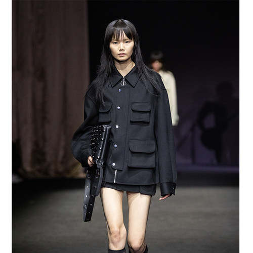 damowang羊毛显瘦半身裙