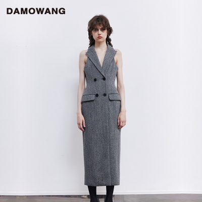 羊毛无袖马甲背心damowangDAMO