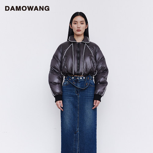 2024秋冬羊毛呢大衣外套damowang