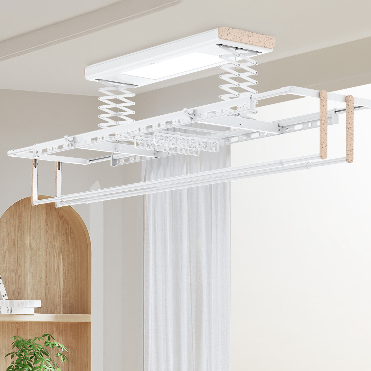 【政府补贴】好太太电动晾衣架自动升降晒衣架智能遥控阳台晾衣机,家装主材,智能晾衣架,淘宝优惠券,粉丝福利购,淘宝优惠卷