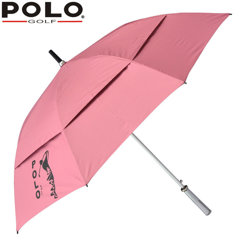 POLO 新款高尔夫雨伞 双层 户外 golf晴雨伞 橡皮红