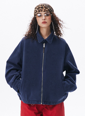 RO11ROCKET x STAFFPICK 美式复古巴恩风怀旧拉链工装翻领外套