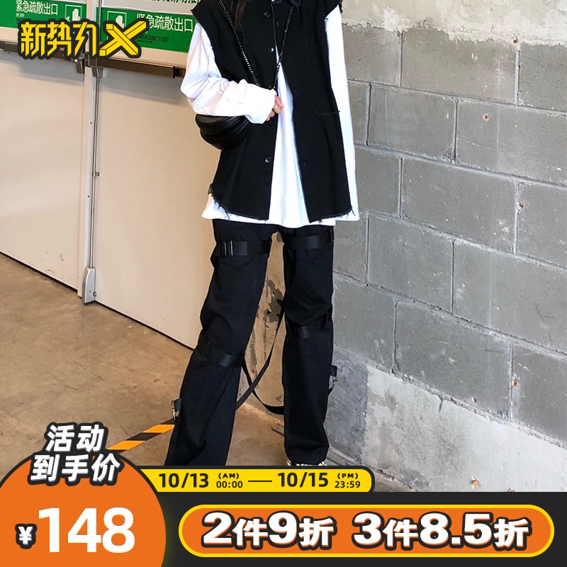 Factor Official 20 spring and autumn High Street Overalls Diablo High Street Iori zipper Ribbon Functionin the Men's clothing, Casual pants  category - from Buy2taobao.com to provide professional Taobao agent buy service