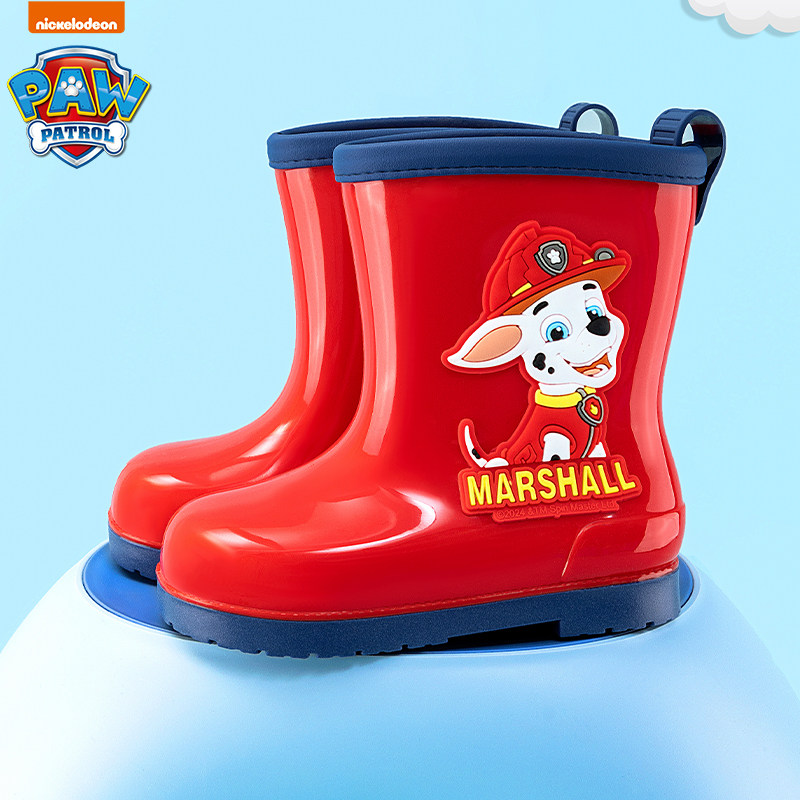 汪汪队儿童雨鞋男孩女童女款雨靴男童防滑幼儿小童学生低筒防水鞋