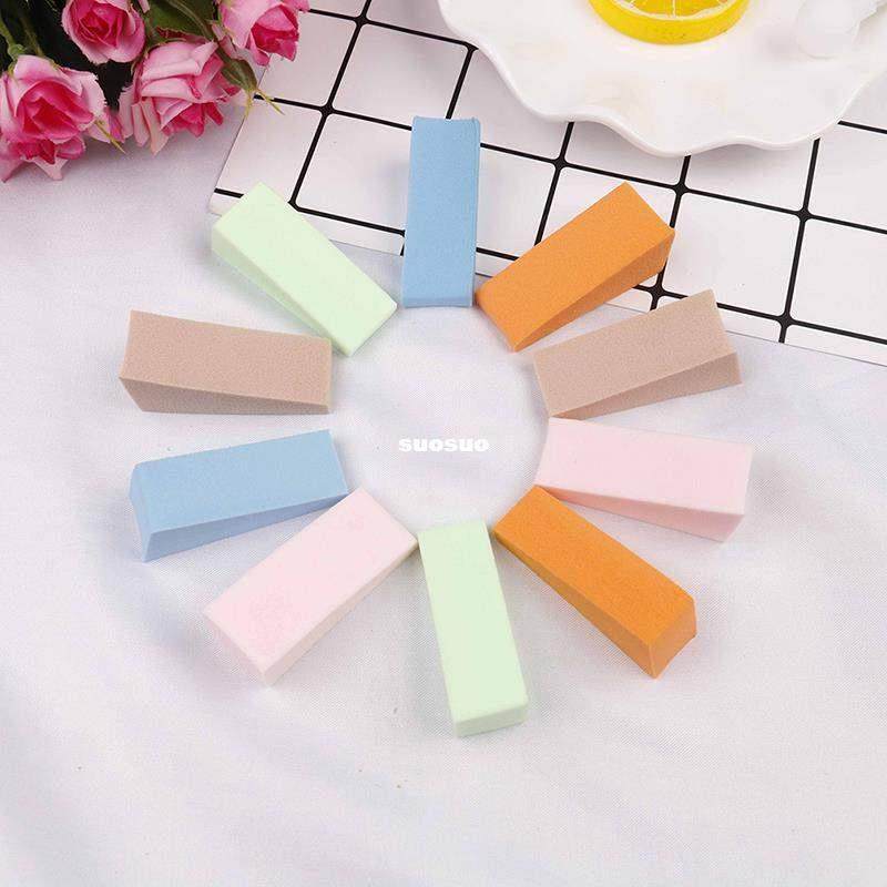 10Pcs White Trianle Makeup Spone Puffs Beauty Cosmetic Smo