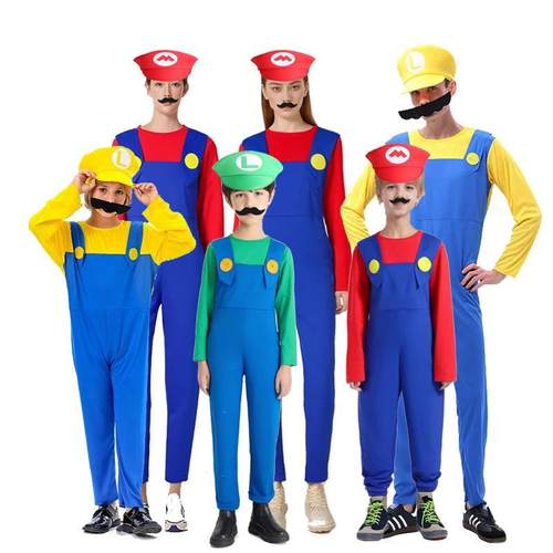 Halloween cosplay anime children's Mario costume圣诞节服装