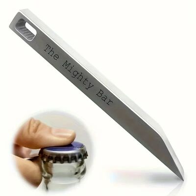 Mighty Bar Pocket Knife & Bottle Opener - Heavy Duty Stainle