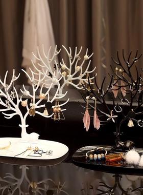 earring storage box desktop jewelry display rack hanging ear