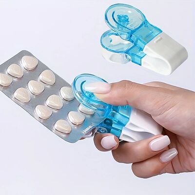 Portable Pill Taker Remover with Medicine Box Easy Blister P