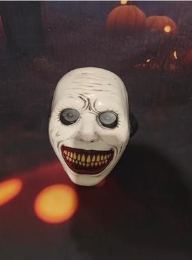 Halloween Scary Plastic Mask万圣节恐布塑料面具驱魔人面具头套