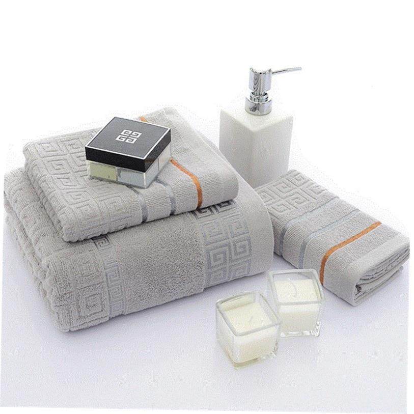 3Pcs Luxury Hotel Cotton Bath Towel Set Hand Face Towel 浴巾