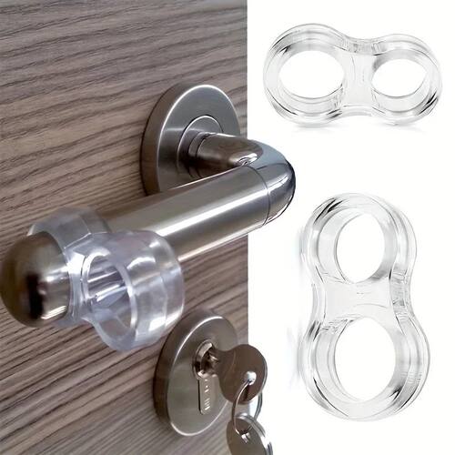 Handles Door Stopper Silicone Gel Door Stop Transparent Wall