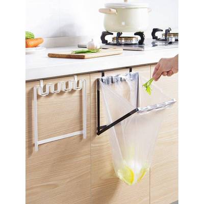 2pcs Kitchen Cabinet bags hooks Trash Garbage Bag Hanger Cup