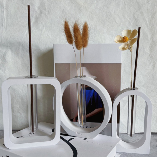 .DIY Hydroponics Silicone Molds Round Vase Flower Pot Plaste