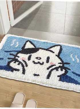Absorbent felt bedroom entrance door mat bathroom rug carpet