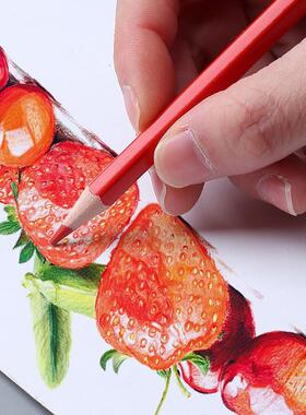 colour pencil painting students use 48 colour pencils with a