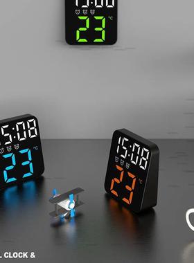 Digital Alarm Clock for Bedrooms with Temperature Adjustable