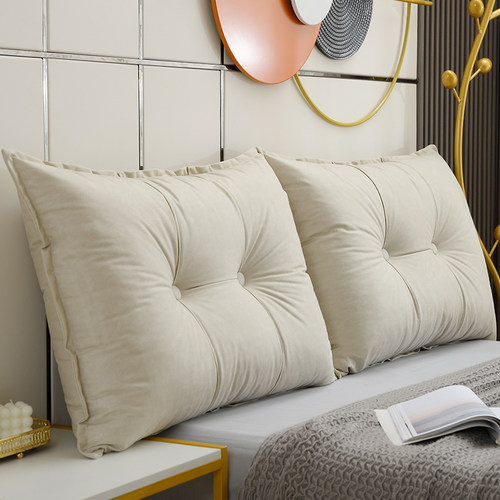 轻奢床头靠垫枕双人沙发护腰靠背