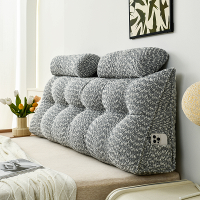 圈圈绒床头靠垫2025新款床上榻榻米软包靠背大靠枕可拆洗卧室飘窗