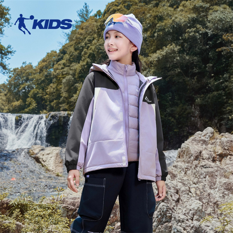 乔丹三合一风衣女童商场同款