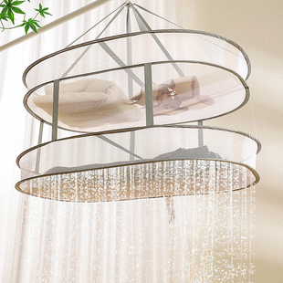 晾衣网窗外晾晒神器丝袜子内衣平铺网兜家用平摊毛衣专用晾衣篮架