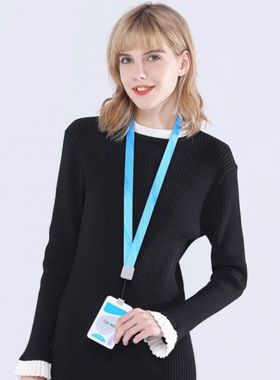 Cardress卡德仕G4高端卡套伸缩胸牌证件套带挂绳工牌人像logo定制 企业文化个性定制 企业量身定做工作证专属