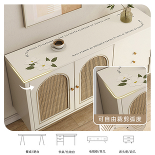 餐边柜桌垫电视桌布防水防脏茶几鞋柜玄关柜台面保护皮革垫子简约