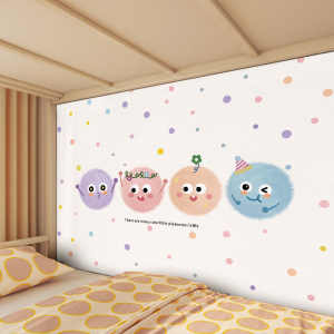 墙面背景布宿舍改造卧室房间床头保护挂毯魔术贴装饰租房挂布遮丑