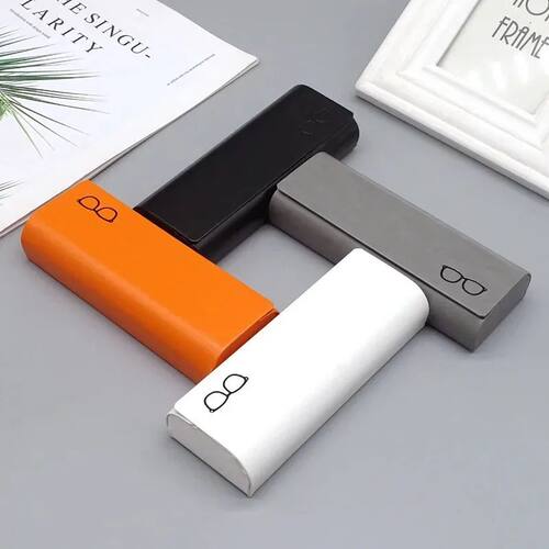 High-Grade Leather Glasses Case New Compression-Proof Storag
