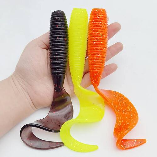 2 Pcs Fishing Lures  165mm/6.5in/52g Soft Artificial Bait Lu