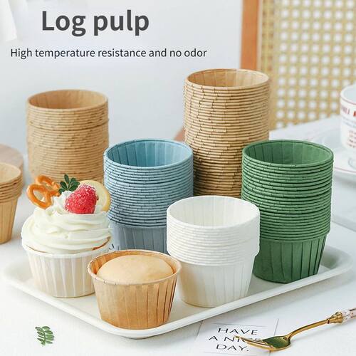 50pcs Golden Muffin Cupcake Paper Cup Oilproof Cupcake Liner
