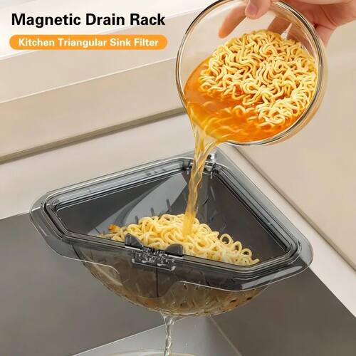 Sink Food Scrap Collector One-button Magnetic Food Strainer