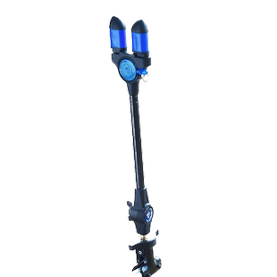 不锈钢防脱后挂H-3支架碳素架杆配件防滑炮台鱼竿架带失手绳渤洋