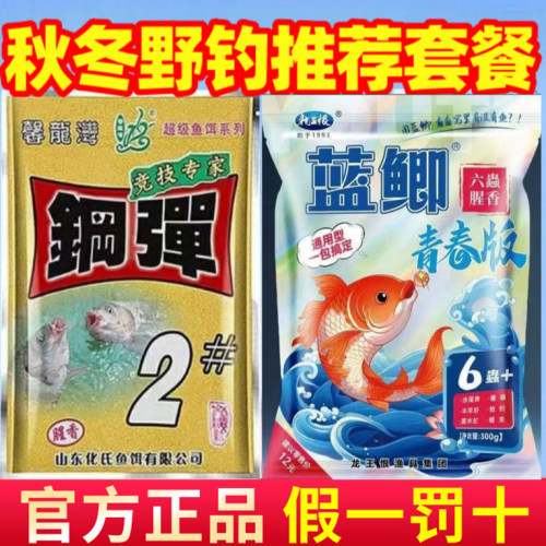 冬季钢弹2#号饵料蓝鲫青春版六蟲腥香秋冬高蛋白野钓鲫鱼鲤鱼饵料