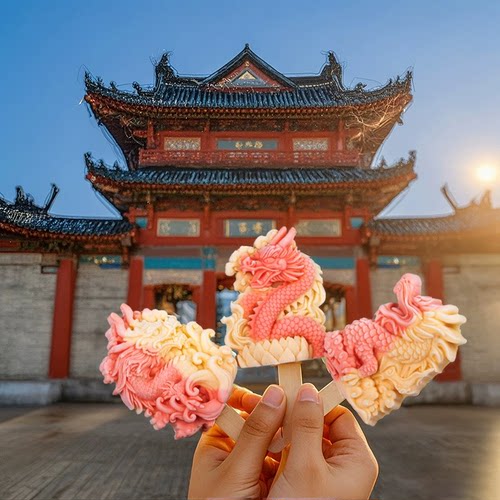 DIY国潮龙雪糕冰激凌硅胶模具