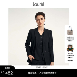 女LWD353T00800 通勤休闲单粒扣西装 Laurel劳芮新款 经典