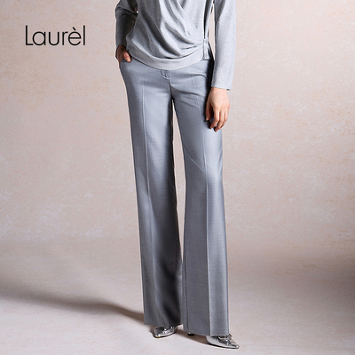 【桑蚕丝】Laurel劳芮26春新款星芒灰折纸西裤LWL371K03400