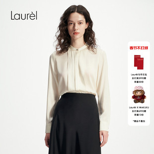 【桑蚕丝】Laurel劳芮淡人简约通勤衬衫女LWD346C70600