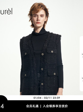 【小香风】Laurel冬新款小香风外套式背心女LWD343B01300