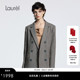 女LWD366T05600 老钱复古格纹宽松西装 绵羊毛 Laurel劳芮新款