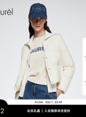 【白鹅绒】Laurel劳芮新款针织内搭羽绒马甲套装LWL364L00100