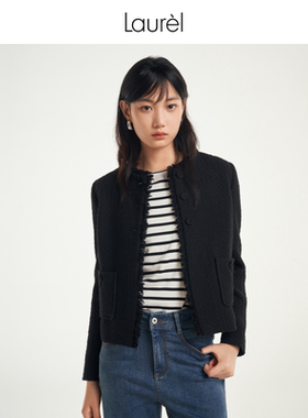 Laurel劳芮新款三粒扣花呢小香外套女LWL351W00100