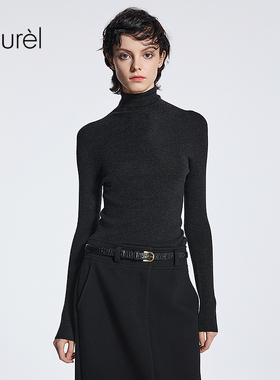 【绵羊毛】Laurel劳芮新款打底亲肤弹力针织衫女LWD363M00800