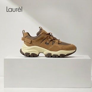 Laurel劳芮26春新款 LWL371H00100 户外机能风棕境探索老爹鞋