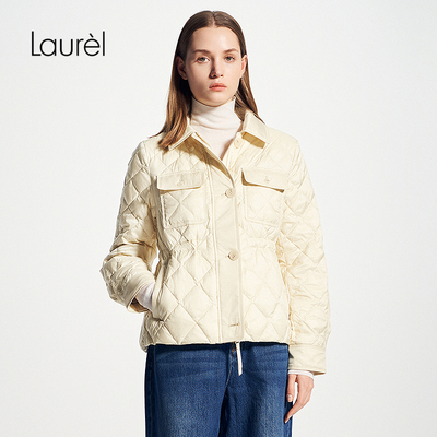 【白鹅绒】Laurel劳芮秋冬新款菱格绗缝收腰羽绒服女LWL344L04000