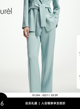 【38MM重磅真丝】Laurel劳芮新款中腰航海系直筒裤LWL361K06500