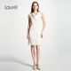 连衣裙女LWD365Y033DX 立体修身 醋酯纤维 Laurel劳芮新款