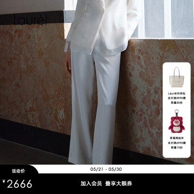 【Studio工坊系列】Laurel劳芮新款立裁直筒西裤LWL362K04900